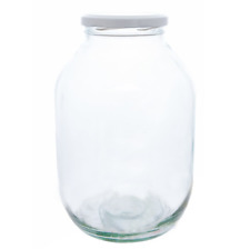 6 x Half Gallon Glass Pickling Jars 2372ml Fermenting Kombucha Sweets Sauerkraut