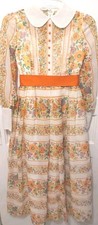 Vintage 70's Handmade Orange &