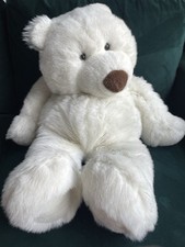 Vintage Allders Boogie Bear Giant White Teddy 1990s Large 70cm Soft Toy