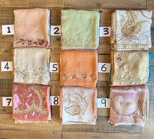 10 Sari Squares 12"x12" Mixed