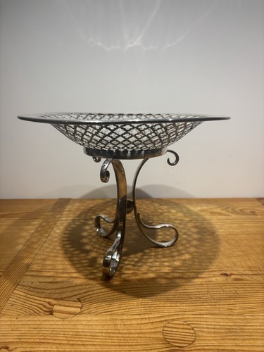 Silver raised lattice bon - silver,