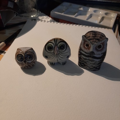 Decorative owls ceramic 1 - 3,