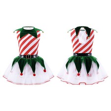 Girls Santa Elf Costume