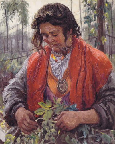 Gypsy woman hop - gypsy, picking