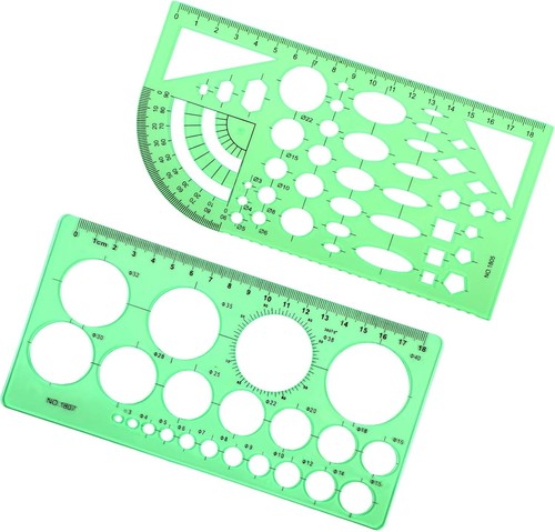 Pcs geometric stencils - geometric,