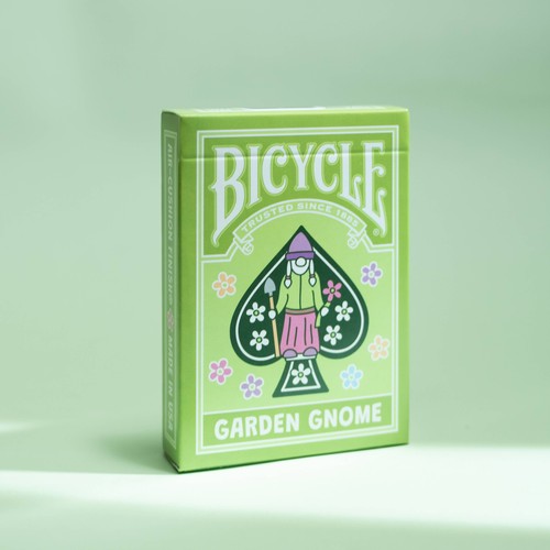 Bicycle garden gnome - gnome, playing