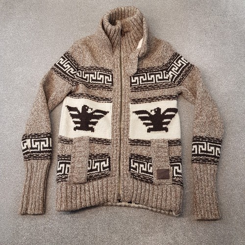Superdry cardigan small brown - superdry,