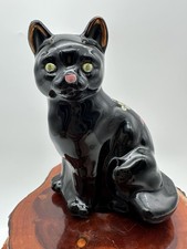 Fenton Art Glass Black Cat