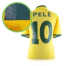 Pele Signed Brazil Shirt |