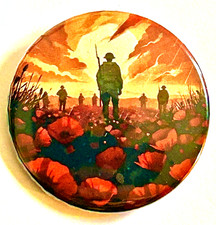 Lest We Forget button badge