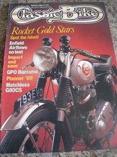 CLASSIC BIKE MAR 1989 ROCKET GOLD STARS ENFIELD AIRFLOWS ON TEST GPO BANTAMS MAT