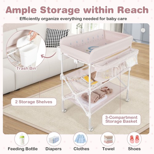 Wheels portable baby changing - portable,