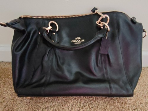 Nwt coach black leather - nwt, large