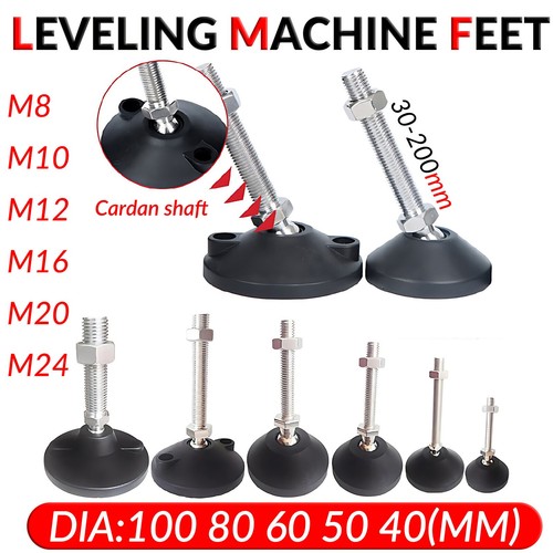 Leveling machine feet m10 - m8,