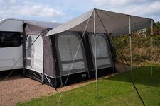 Vango Balletto Caravan Awning Front Canopy Grey Violet (Carry Bag Included)