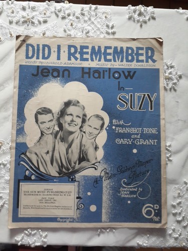 Did remember sheet music - did,