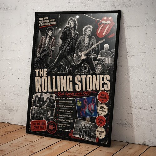 Music framed poster art - music, a4