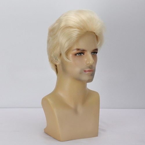 Men wig golden - wig, blonde