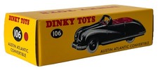 ATLAS DINKY TOYS 106 AUSTIN ATLANTIC CONVERTIBLE DIECAST MODEL CAR MIB