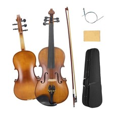 16.5Inch 5 String Acoustic Viola Maple Back Spruce Top Ebony Fittings Bow & Case
