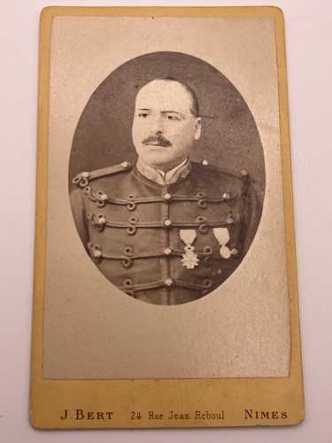 Antique photo military officer - military,