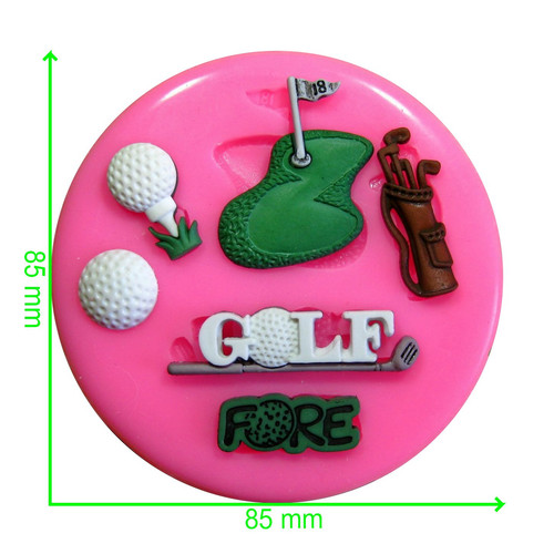 Golf themed father day mould - golf,