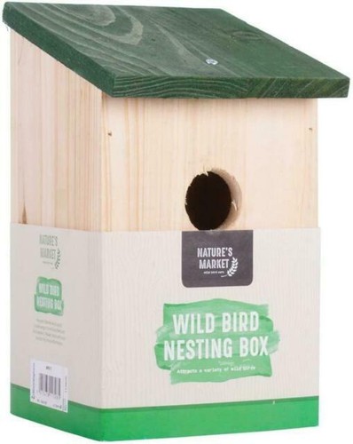 Natural wooden bird nesting - wooden,