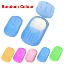 Foaming Soap Flakes Washing Hand Paper Slice Sheets Travel Portable 20~100sheets