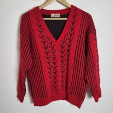 Vintage Size L Red Black
