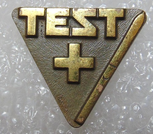 Vintage brass triangular - vintage, ski