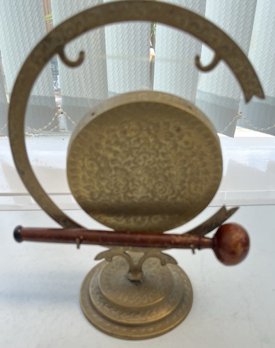 Vintage etched indian brass - vintage,