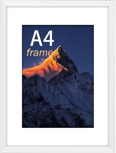 Frame white - white,, (29.7x21cm)