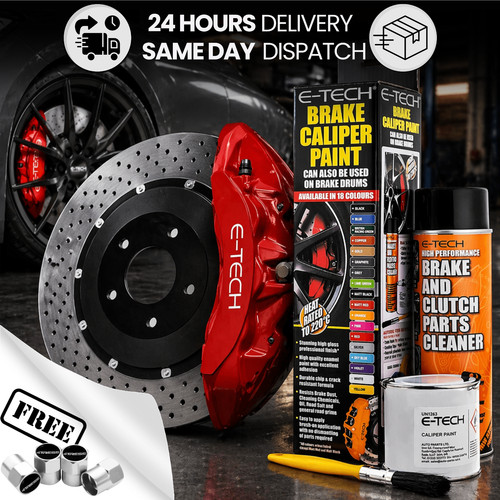 Red brake caliper paint kit - red,