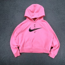 Nike Cropped Hoodie Pink Hot