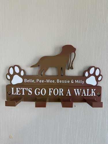Personalised wall mounted dog - personalised,