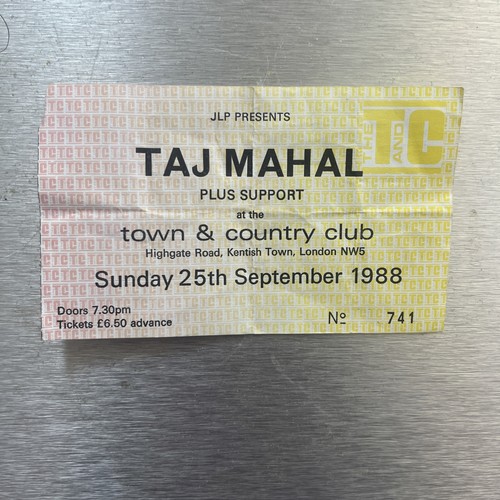 Taj mahal used 1988 ticket - mahal,