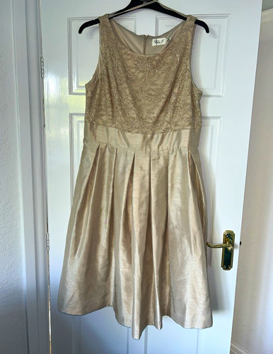 Eliza fit flare - flare, beige