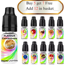 10ml Flavour Concentrate Food Flavouring Drop Sweets Drinks Cakes Vegan Friendly