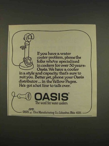 1976 oasis water coolers - 1976,