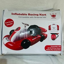 Red Inflatable Kart w Steering Wheel for Nintendo Wii Racing Games ~ Brand New