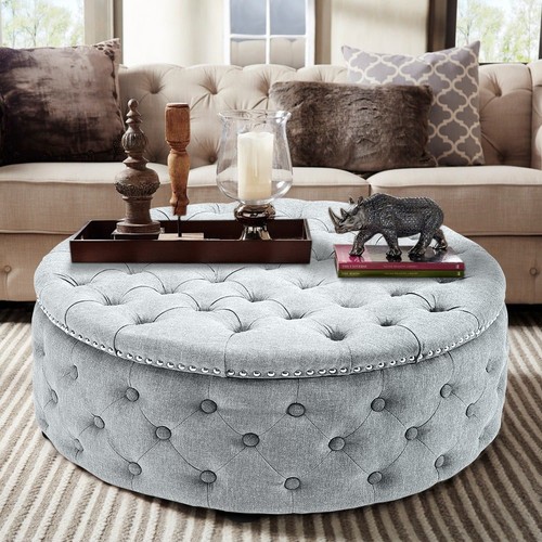 Large round coffee table - round,