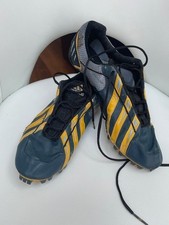 Adidas Track & Field grey / gold running Spikes YS6 621, size 9.5 UK  sprint