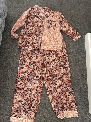 Next 100 cotton orange - cotton, floral