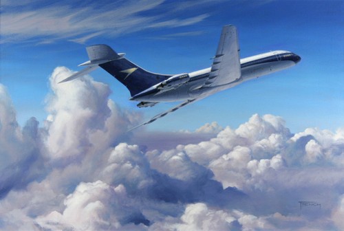 Vickers vc10 boac aircraft - vc10,