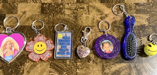 1990 keychains barbie - 7-,