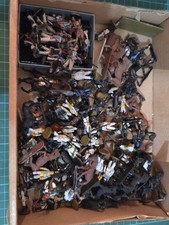 Joblot - 25mm Metal & Hardplastic Painted Miniatures Napoleonic Cavalry Infantry