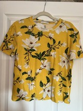 Yellow Floral Zara T-shirt S