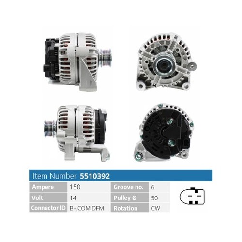 Alternator eb1655q 12317521135 - alternator,