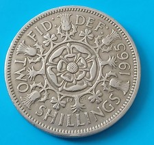 GREAT BRITAIN  2 SHILLINGS 1965  Big coin Elizabeth II