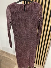 New Pink Plisse Midi Dress